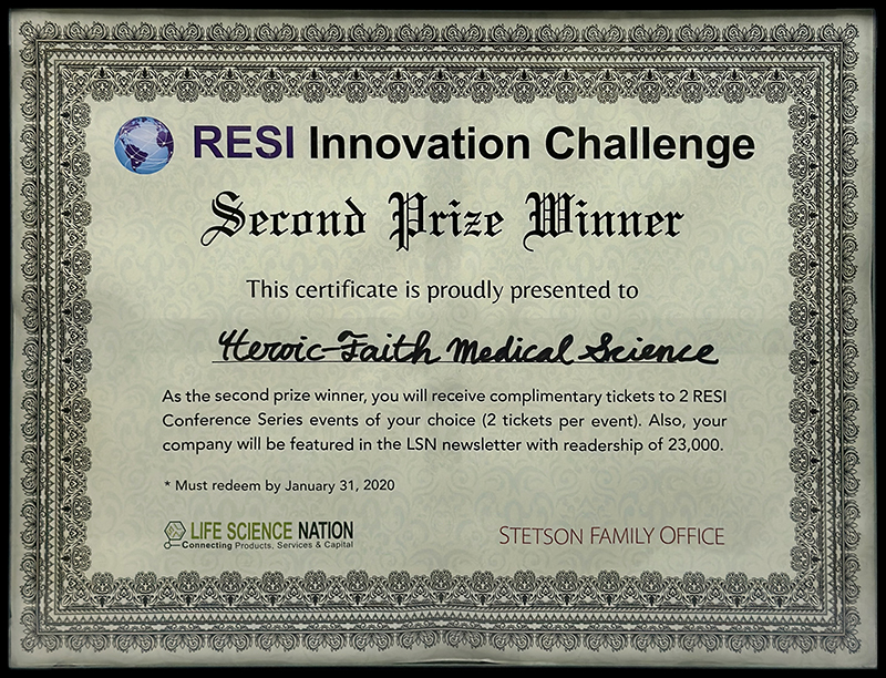 2019.1 RESI Innovation Challenge新創挑戰賽第2名